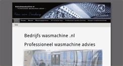 Desktop Screenshot of bedrijfswasmachine.nl