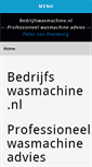 Mobile Screenshot of bedrijfswasmachine.nl